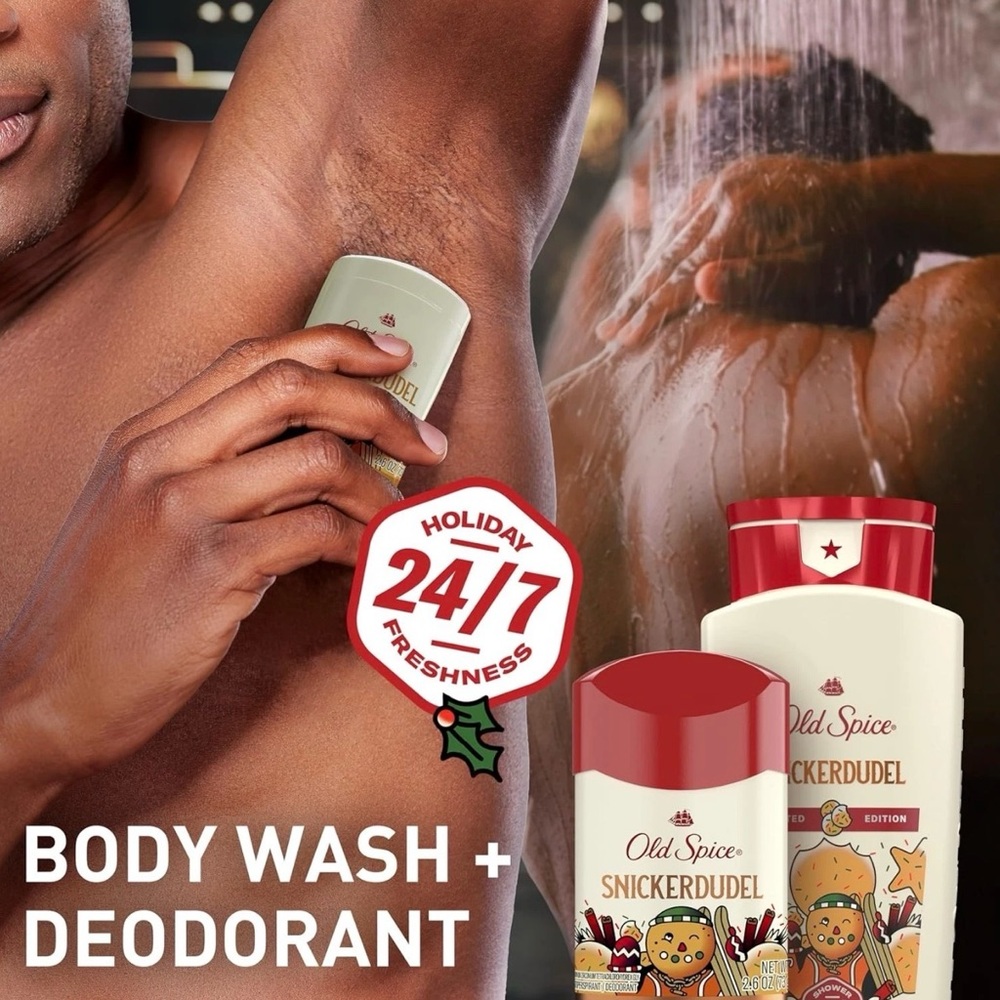 NEW Old Spice Snickerdudel Body Wash and Deodorant Limited Edition Holiday Set - Picture 3 of 5